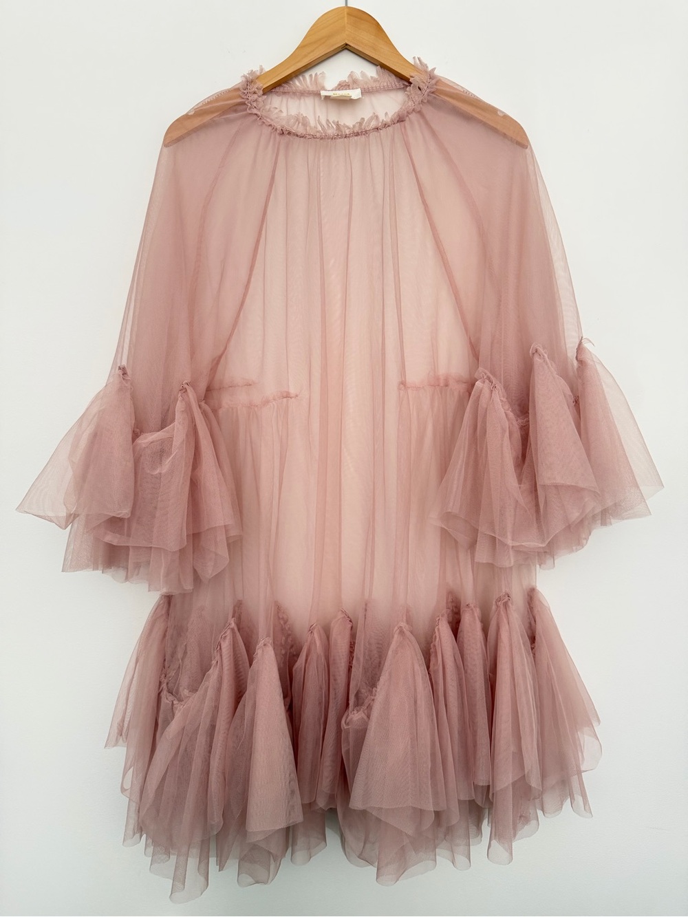 Anthropologie Maeve Tulle Mesh Midi Dress - Picture 2 of 5